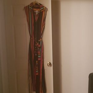 Sleeveless striped dress